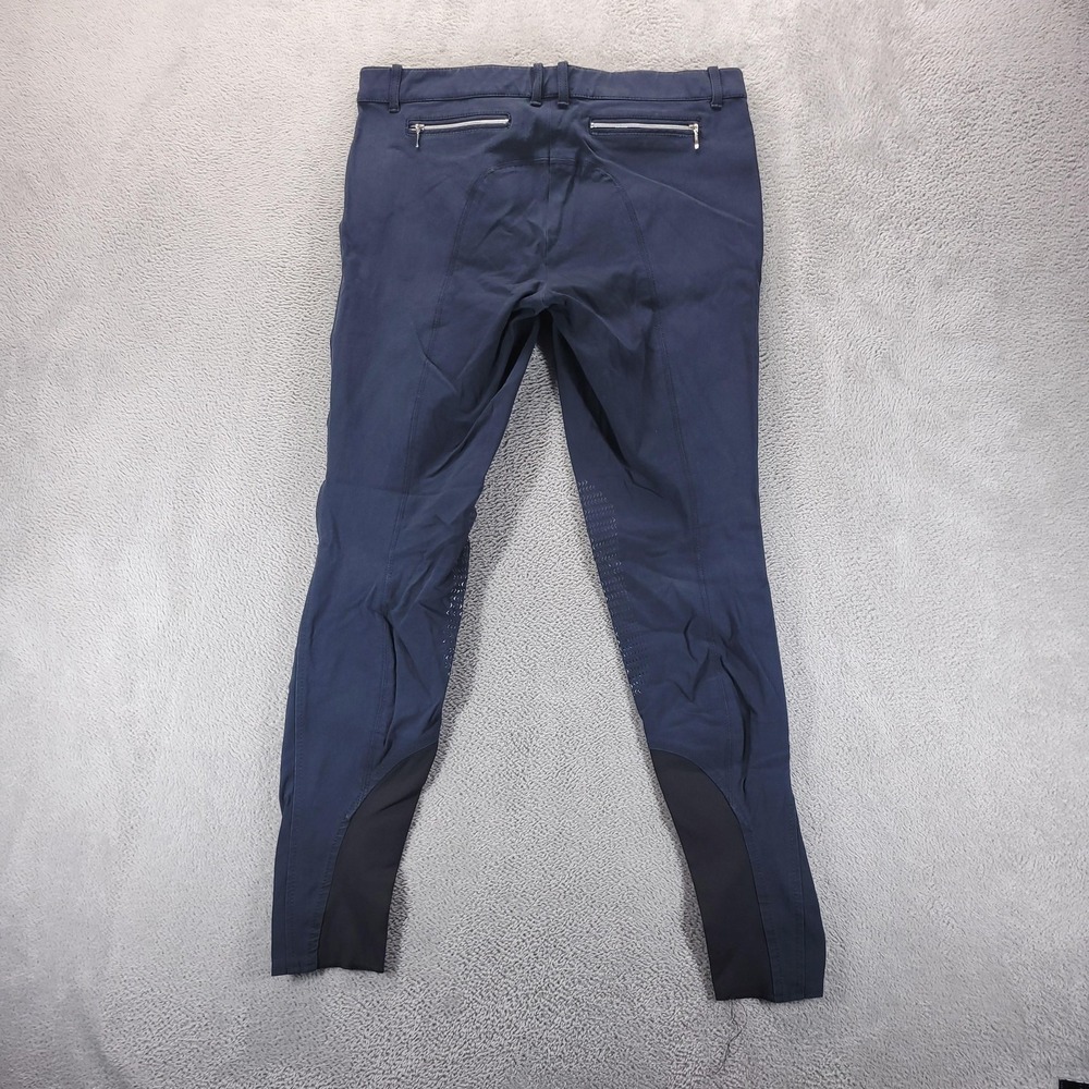 Equiline Pants Womens IT 52 Blue G Zone Riding Jegging Breeches Grip Pockets - Picture 2 of 11